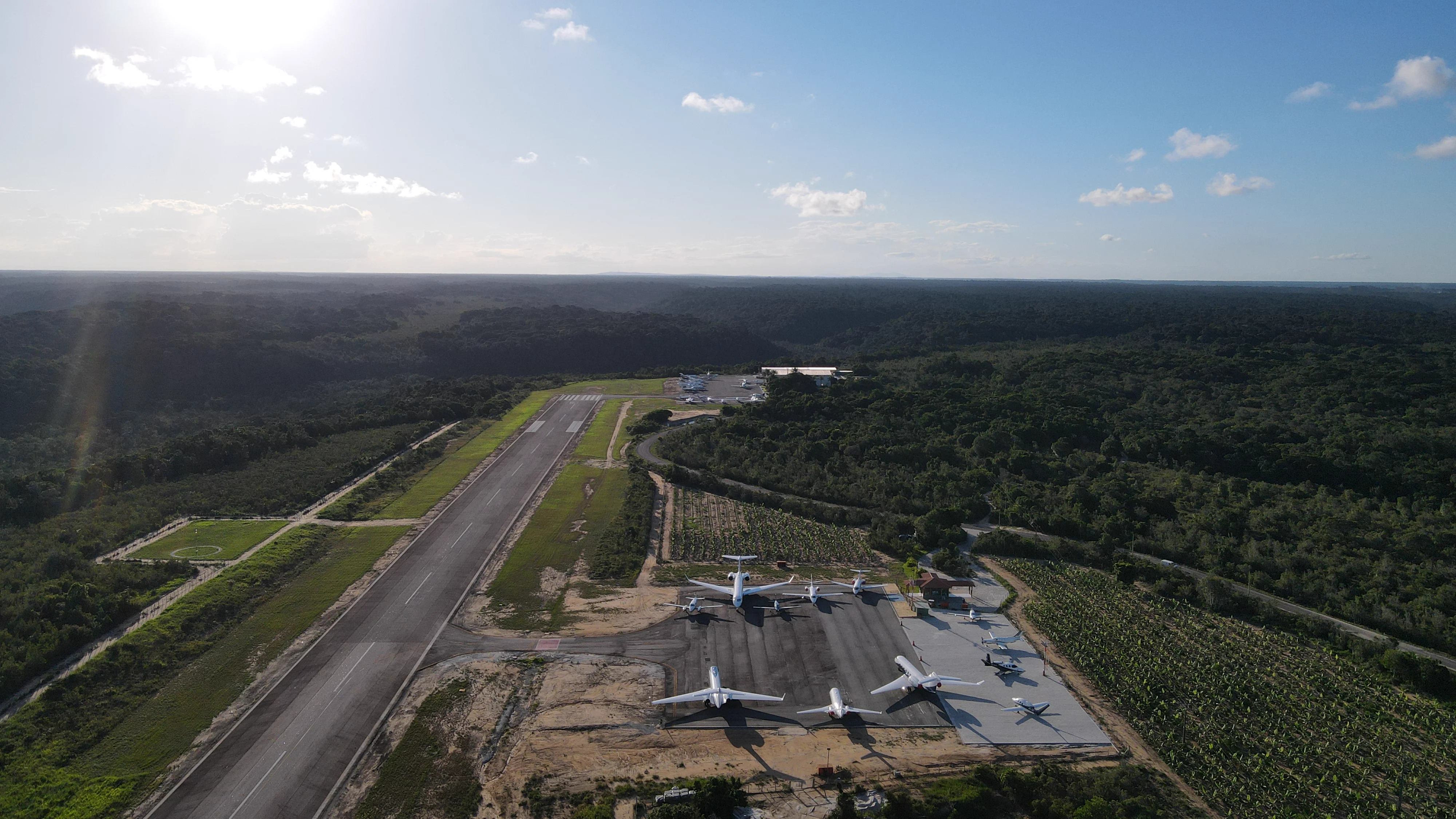 Aeropuerto Terravista - vista aérea del complejo
