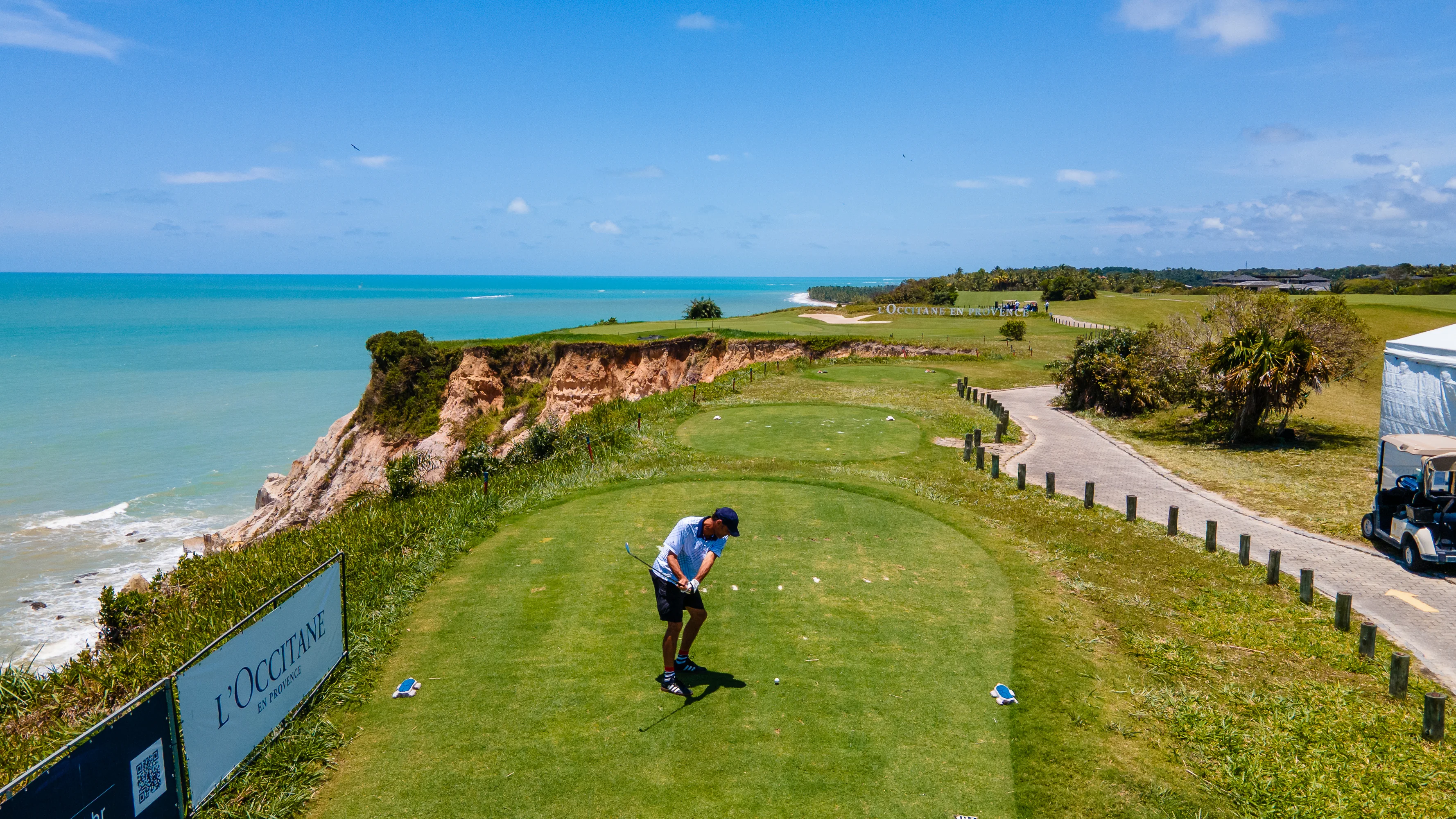 Hole 14 — Terravista Golf Course over the cliffs